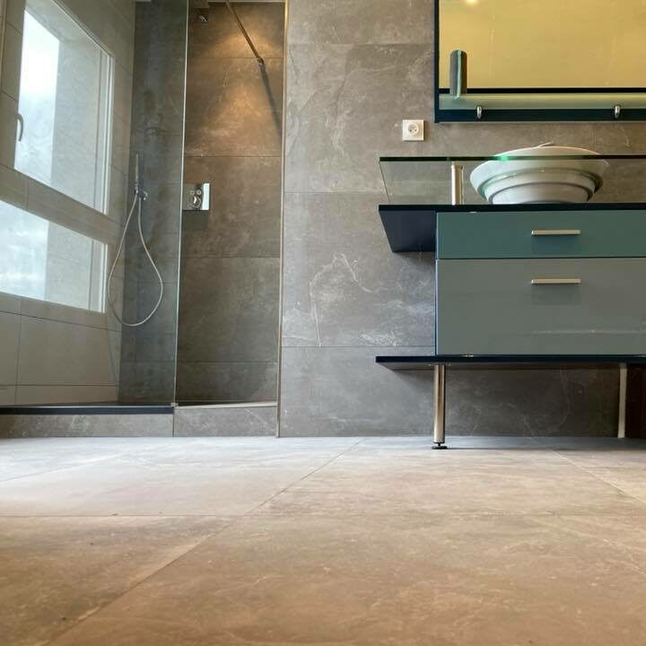 Aménagement de salle de bain - Batisol - Soultz Haut-Rhin - carrelage